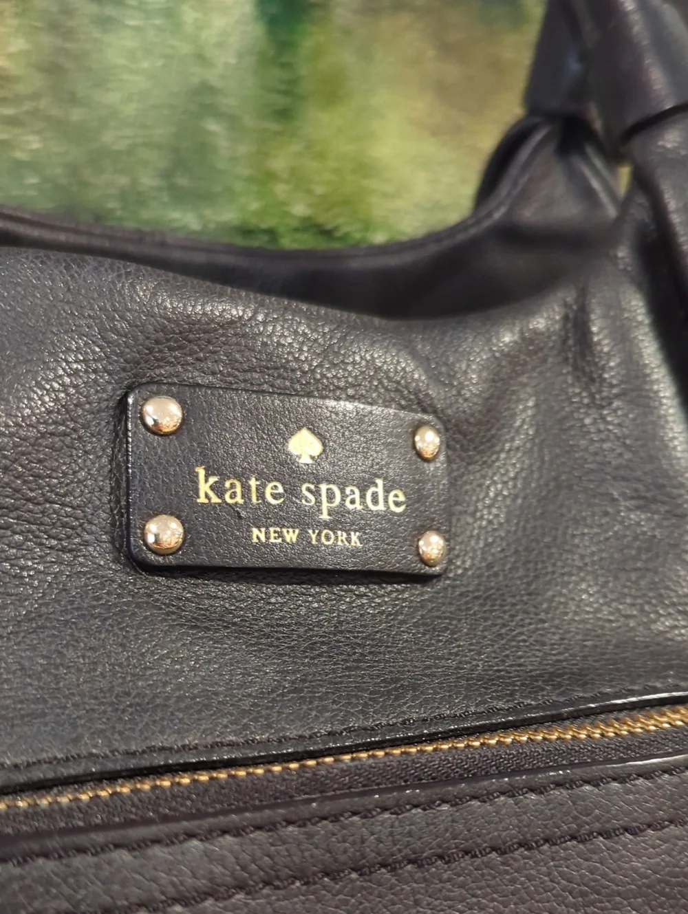 Kate Spade Baxter Street Stevie Bag In Black Leather